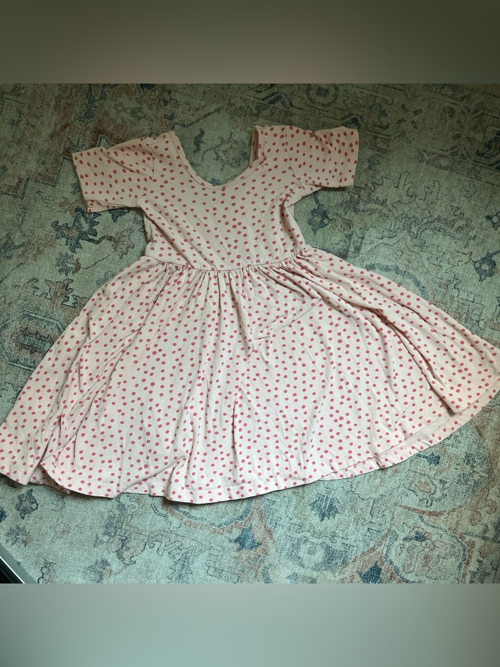 Alice + Ames The Short Sleeve Ballet Dress Size 4T Pink & White